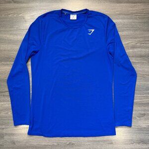 Gymshark Men's Arrival Long Sleeve Shirt - Blue
